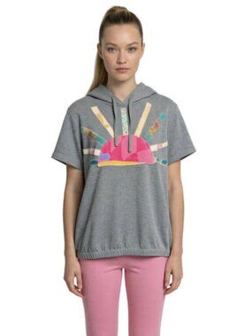 Gaiam Athletic Short Sleeve Hoodie - One-of-a-kind